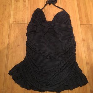 Juicy Couture Beach Royalty Swim Dress, Medium, Navy Blue